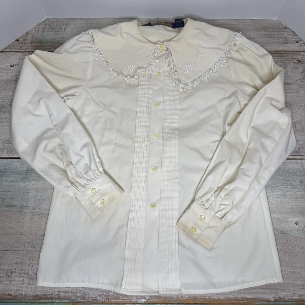 Vintage Herman Geist Baby Doll Blouse‎ Women's Size 4